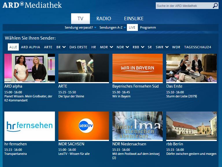 ard mediathek _live