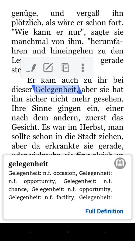 Add a GermanEnglish Dictionary To Your Android Kindle App
