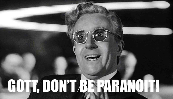 Peter Sellers in Dr. Strangelove (1964), via phactual.com