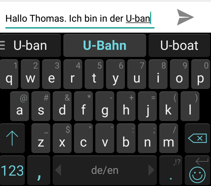 german keyboard on iphone