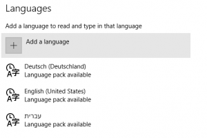 using a german keyboard layout windown