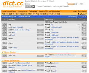 DICT CC DICTIONARY FRAGE GERMAN ENGLISH TRANSLATION visual data 6